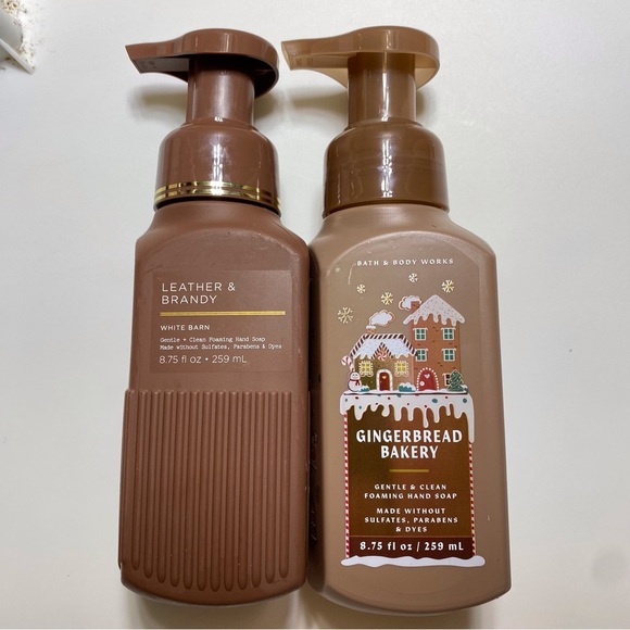 Bundle of leather & Brandy & gingerbread Hand Soap Duo - Picture 1 of 2